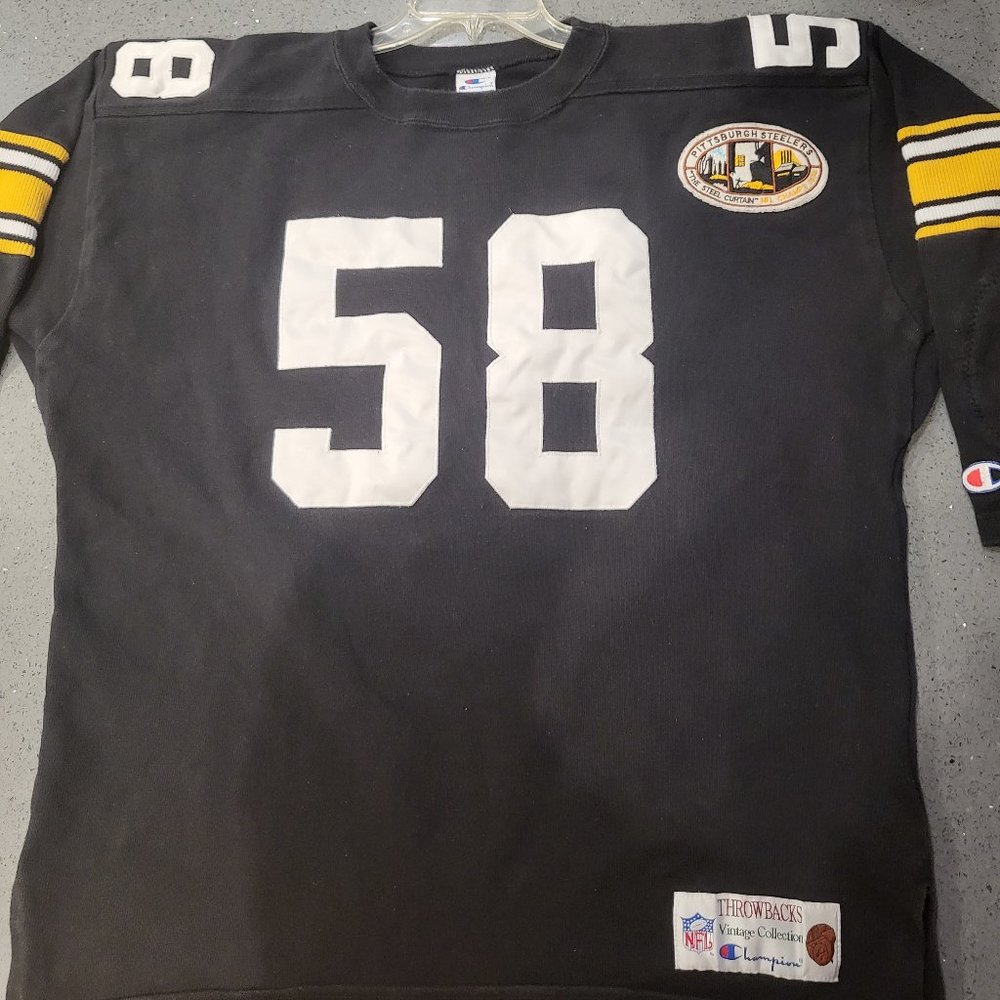 Pittsburgh Steelers Throwback #58 Jack Lambert Jersey